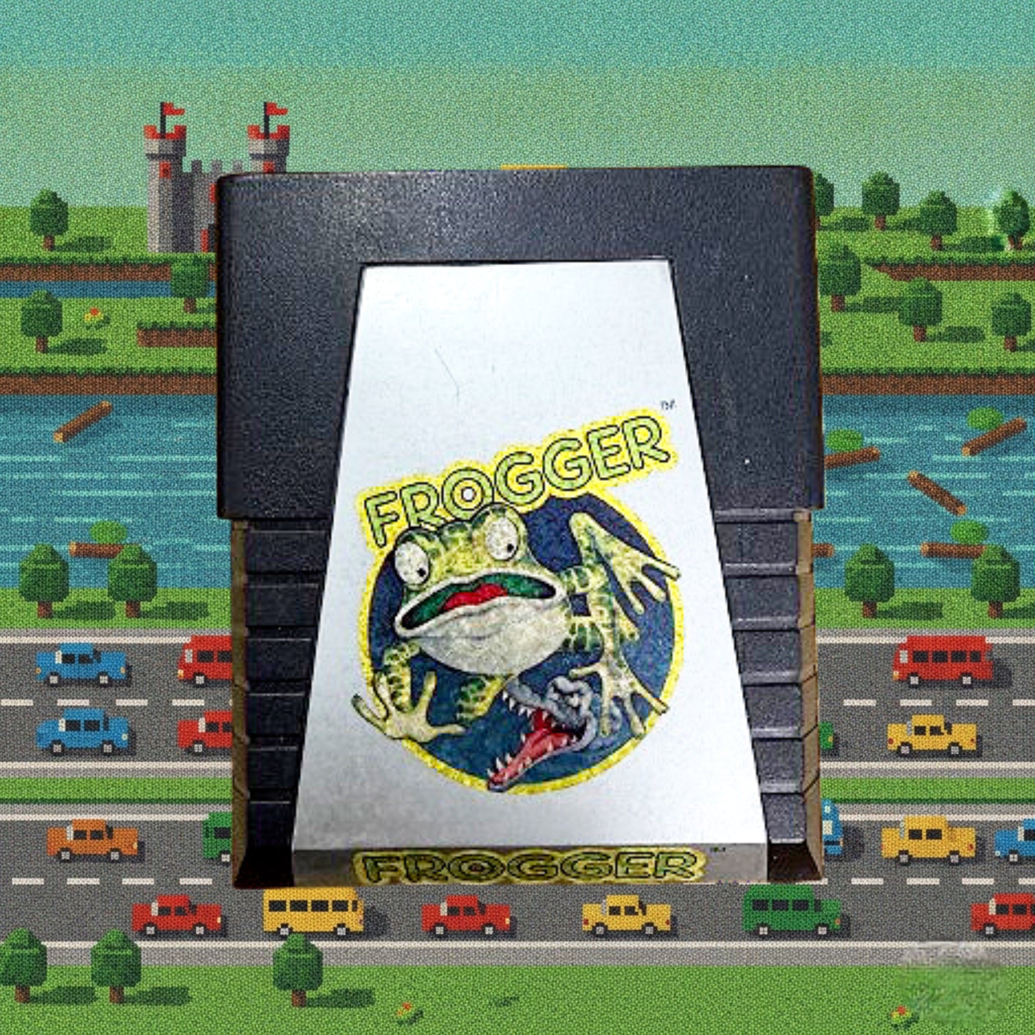 Frogger Atari 2600 Cartridge Konami Parker Brothers 1982 Video Game