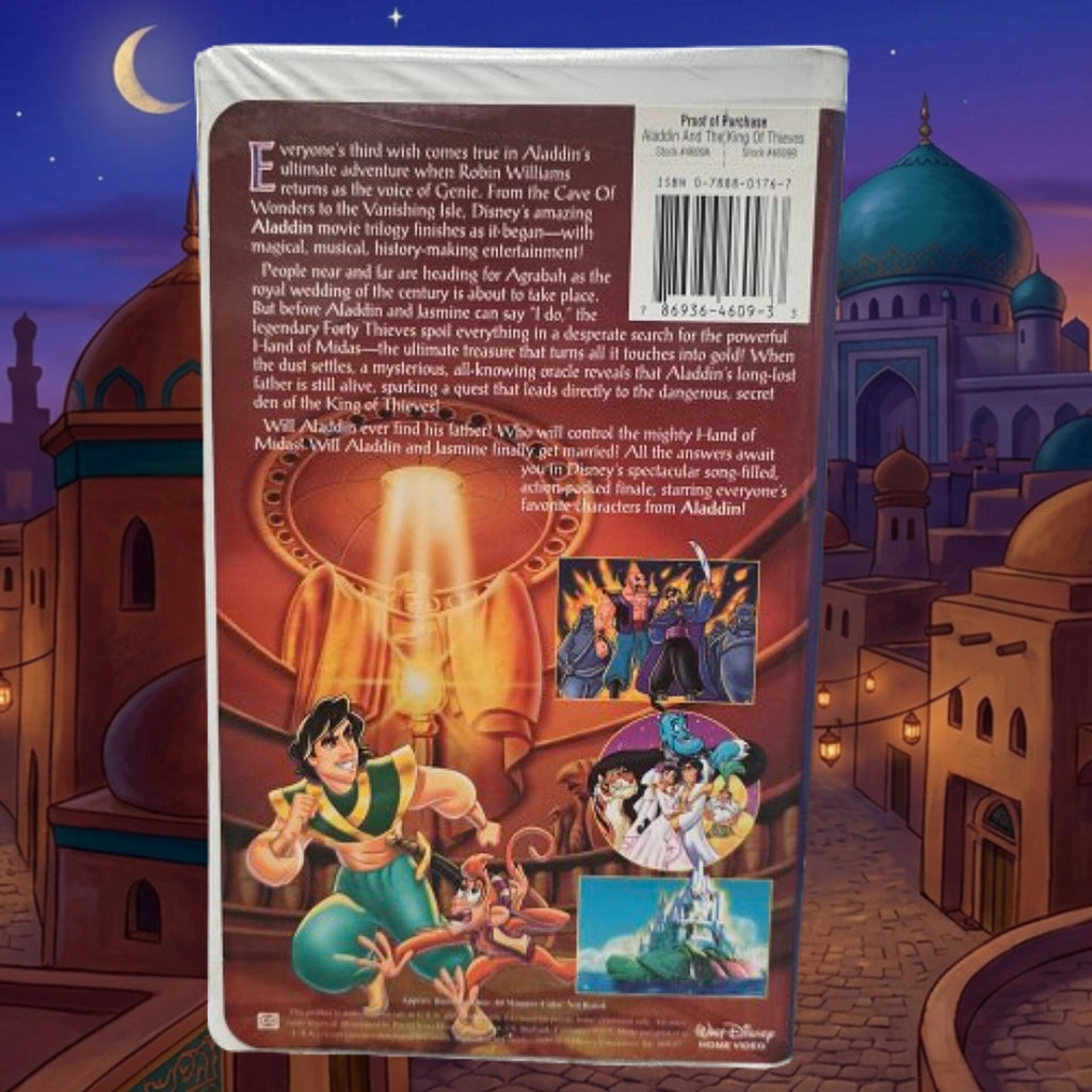 Walt Disney's Aladdin King of Thieves VHS #4609