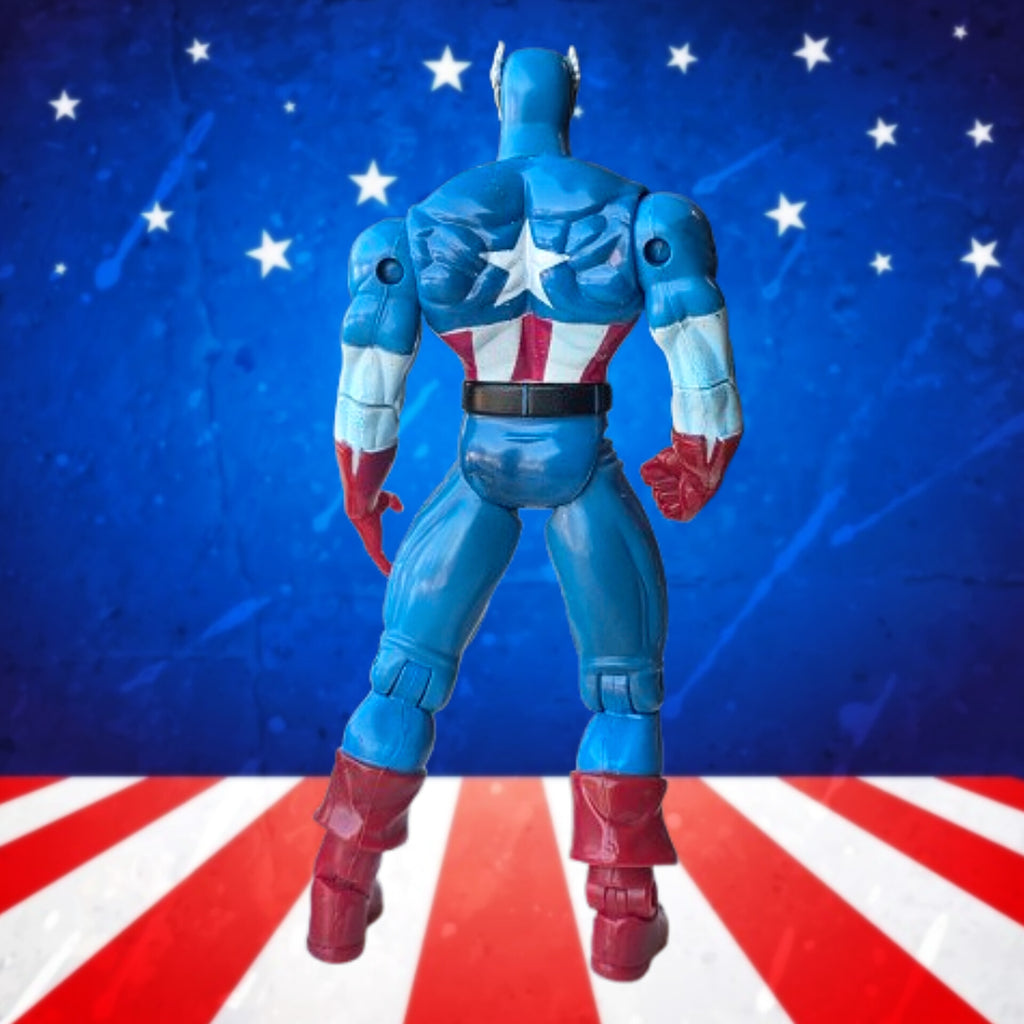 Captain America Marvel Action Figure 1999 Toy Biz Loose No Shield Used